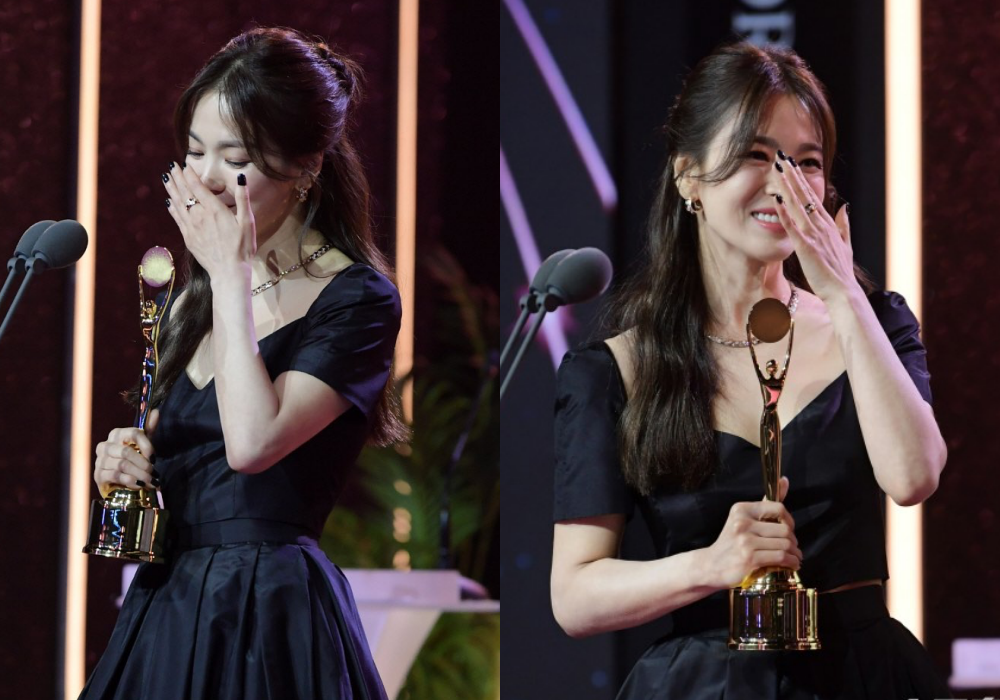 Song Hye Kyo thắng lớn tại giải Rồng Xanh truyền hình trực tuyến