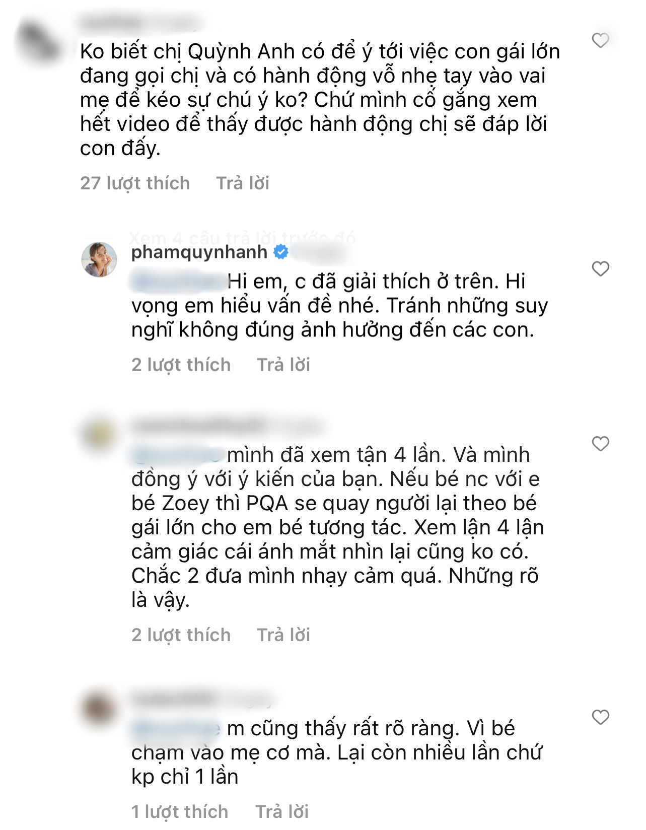 Bị netizen chỉ trích thờ ơ không quan tâm đến con gái đầu, Phạm Quỳnh Anh bức xúc lên tiếng