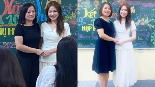 Hòa Minzy đi họp phụ huynh trường làng, nhạc sĩ Nguyễn Văn Chung nhận kết quả trái ngược cho hai con
