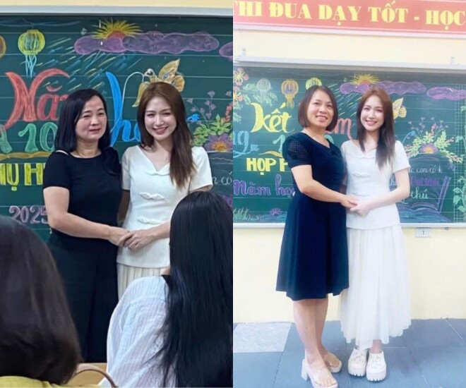 Hòa Minzy đi họp phụ huynh trường làng, nhạc sĩ Nguyễn Văn Chung nhận kết quả trái ngược cho hai con Hòa Minzy đi họp phụ huynh trường làng, nhạc sĩ Nguyễn Văn Chung nhận kết quả trái ngược cho hai con