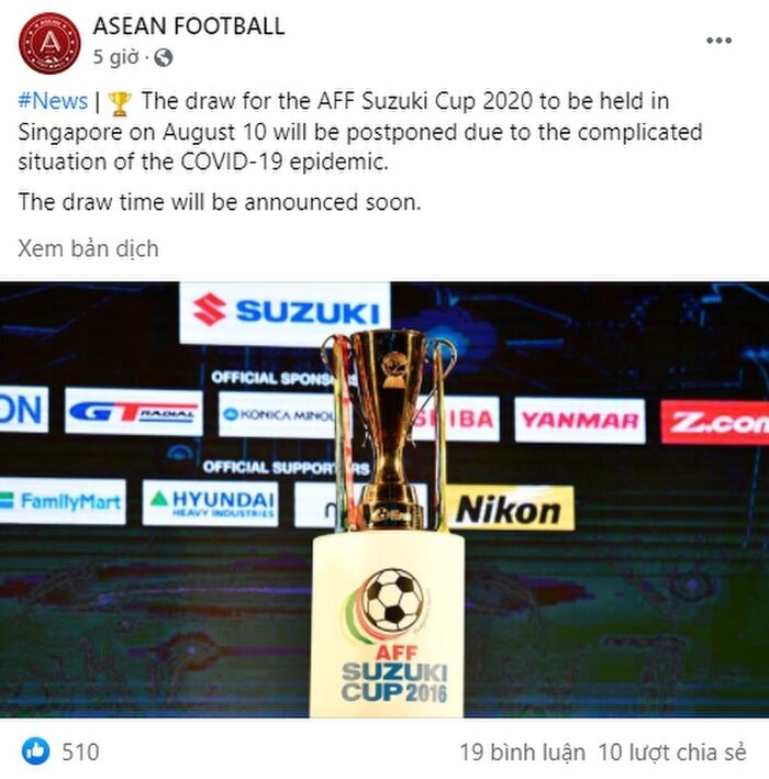 AFF Cup 2020 bất ngờ có biến trước giờ G?