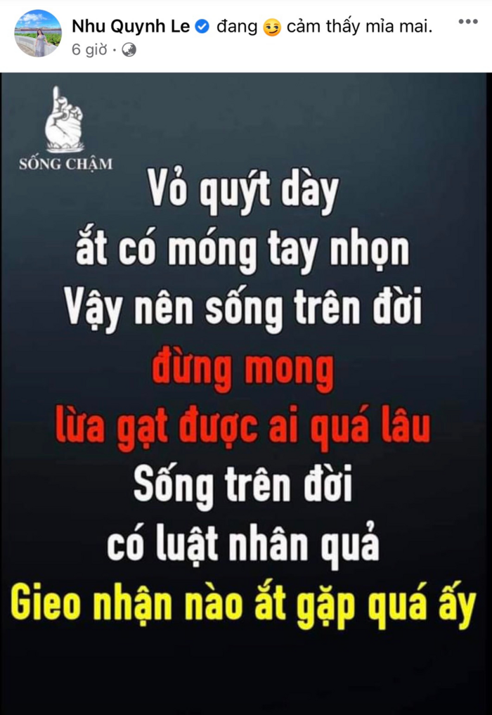 Quỳnh Như lên tiếng sau khi diễn viên Hoàng Anh 'kể khổ': 'Càng nói càng lòi ra bản chất'