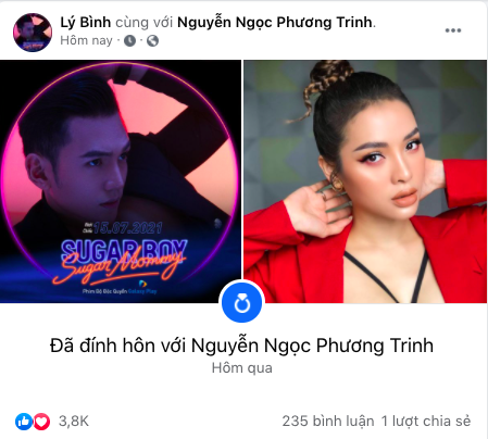 Tin hot giải trí ngày 18/8: Lý Bình và Phương Trinh Jolie chính thức đính hôn