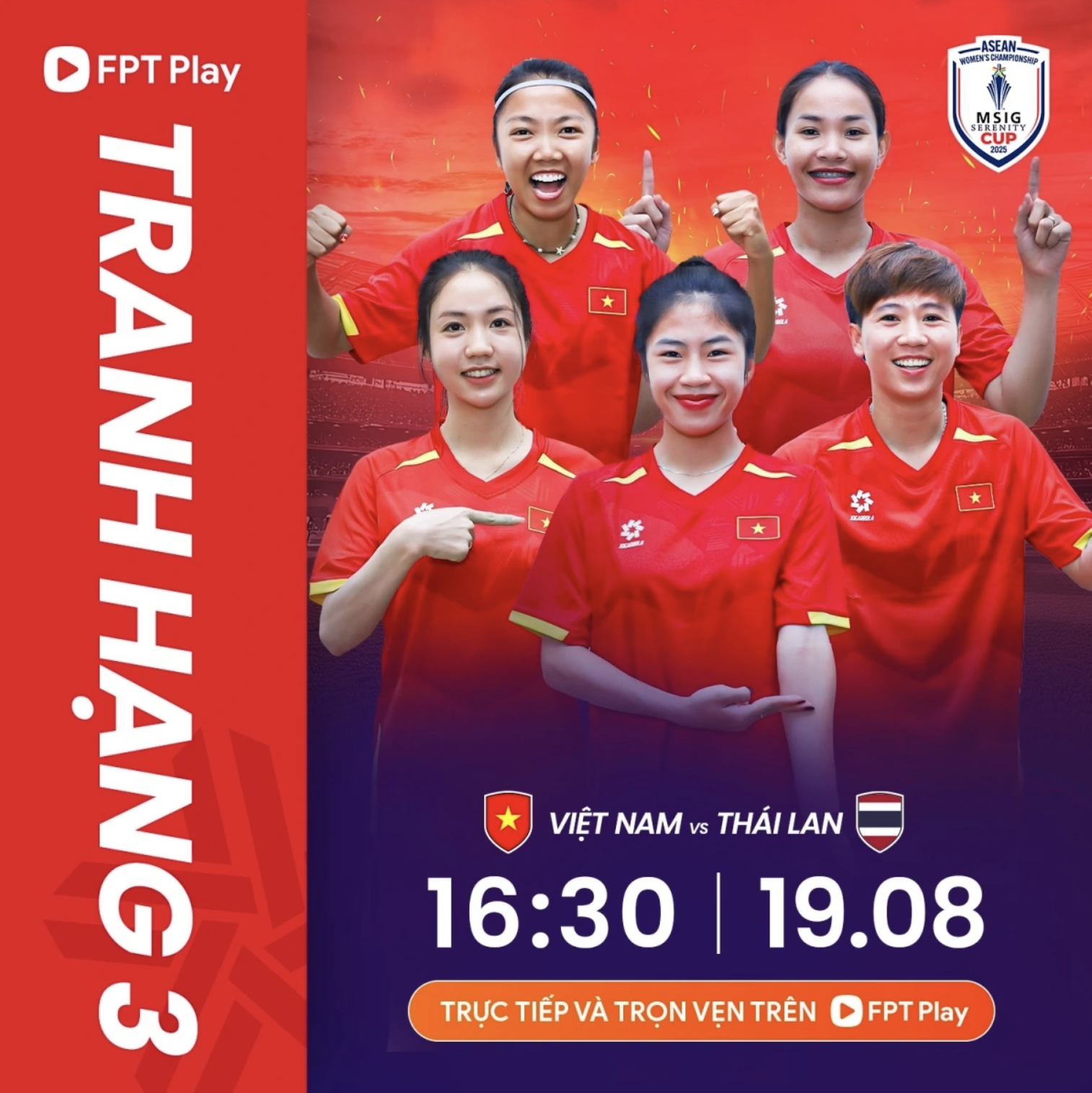 Việt Nam tái đấu Thái Lan ở ASEAN Cup nữ 2025