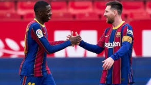 Ousmane Dembele hết lời khen ngợi Messi