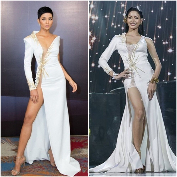 Váy đầm của Hoa hậu Việt bị NTK quốc tế đạo nhái trắng trợn khiến fan ấm ức