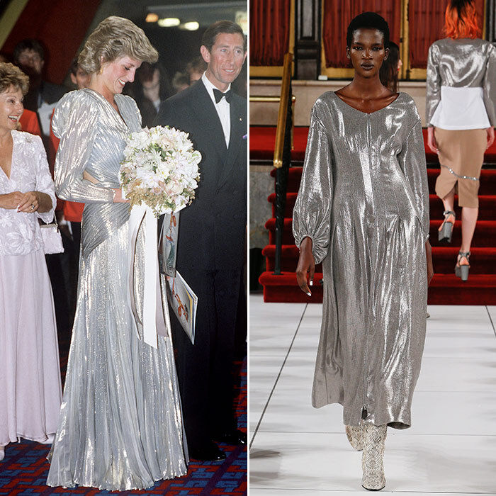 Kate gây chấn động với váy dát vàng vẫn lép vế tuyệt phẩm của mẹ chồng Diana