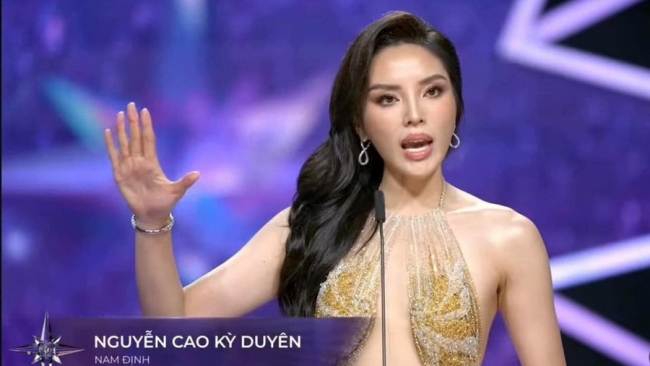 MC đình đám 'bênh vực' khoảnh khắc gây tranh cãi của Kỳ Duyên tại Miss Universe Vietnam 2024