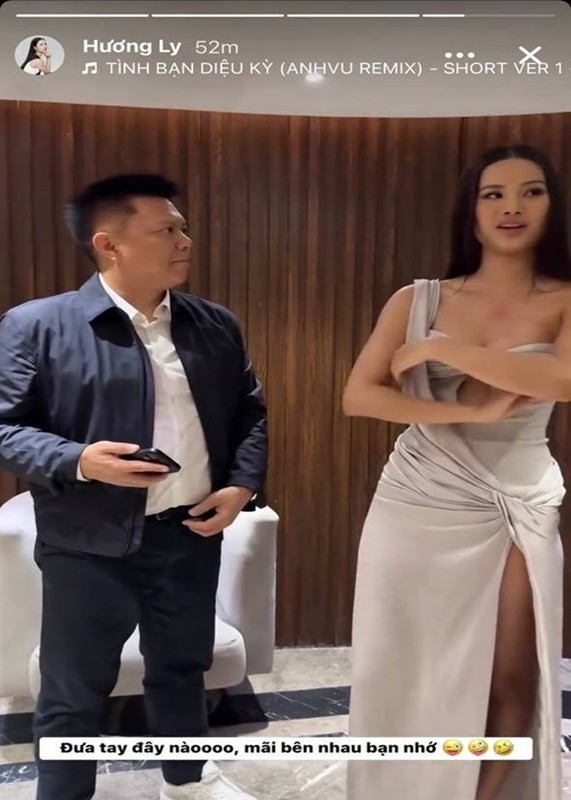 Hương Ly bức xúc trước tin đồn “cặp kè” Chủ tịch Miss Universe Vietnam