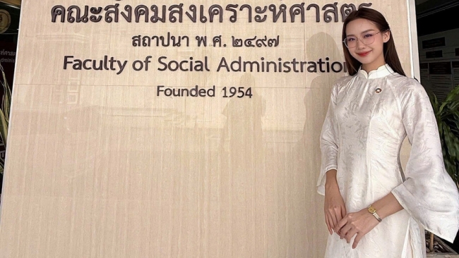 Hoa hậu Bảo Ngọc giảng dạy tại trường đại học danh tiếng Thái Lan