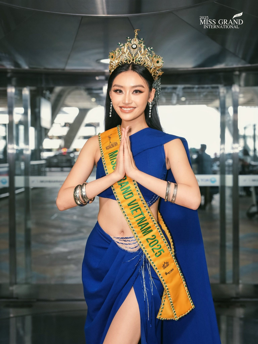 Yến Nhi xuất hiện nổi bật, có tên trong bảng xếp hạng đầu tiên tại Miss Grand International 2025