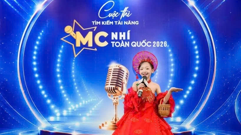 Cô bé 8 tuổi ba lần nhận vé vàng vào chung kết MC nhí toàn quốc 2026