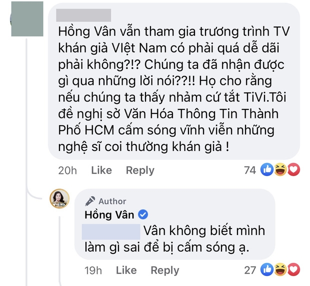 Sao Việt ngày 6/10: Bị khán giả đề nghị cấm sóng, NS Hồng Vân đã lên tiếng