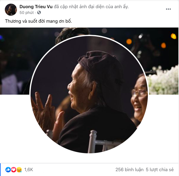 Bố NSƯT Hoài Linh, Dương Triệu Vũ từ trần, sao Việt 'nói lời ruột gan' chia buồn
