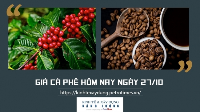 Giá cà phê hôm nay ngày 27/10: Tăng mạnh tại các địa phương thu mua trọng điểm