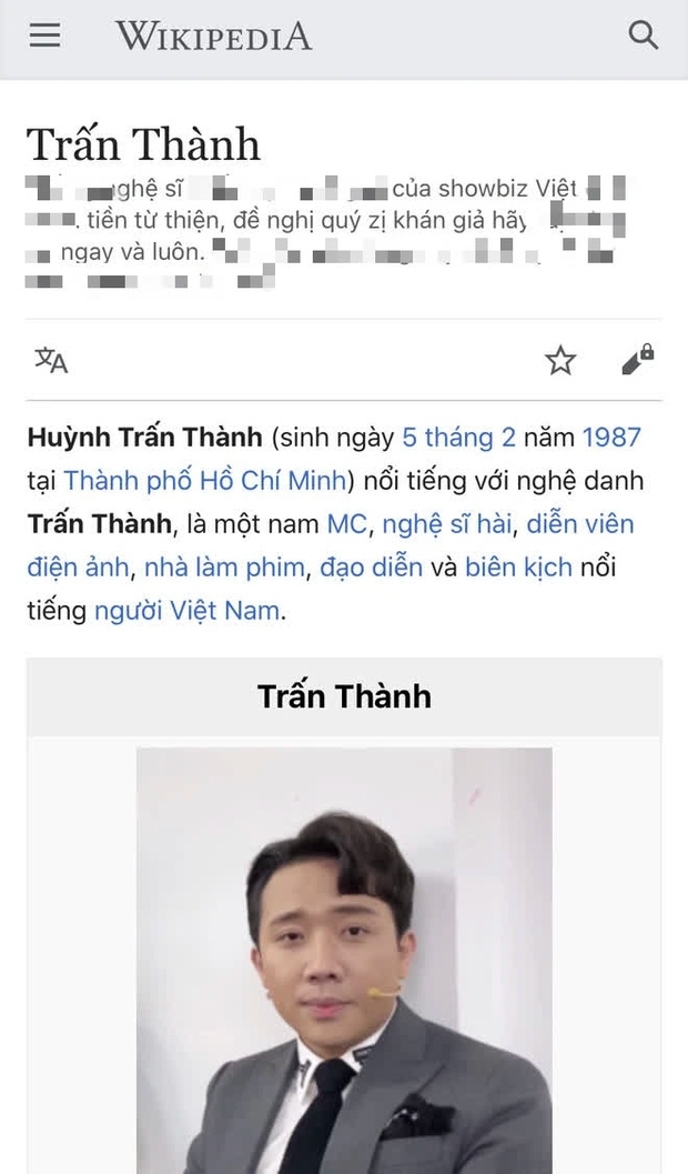 Trấn Thành bị 