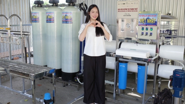 Hoa hậu Thanh Thủy mở rộng dự án, góp phần giải quyết bài toán thiếu nước sạch