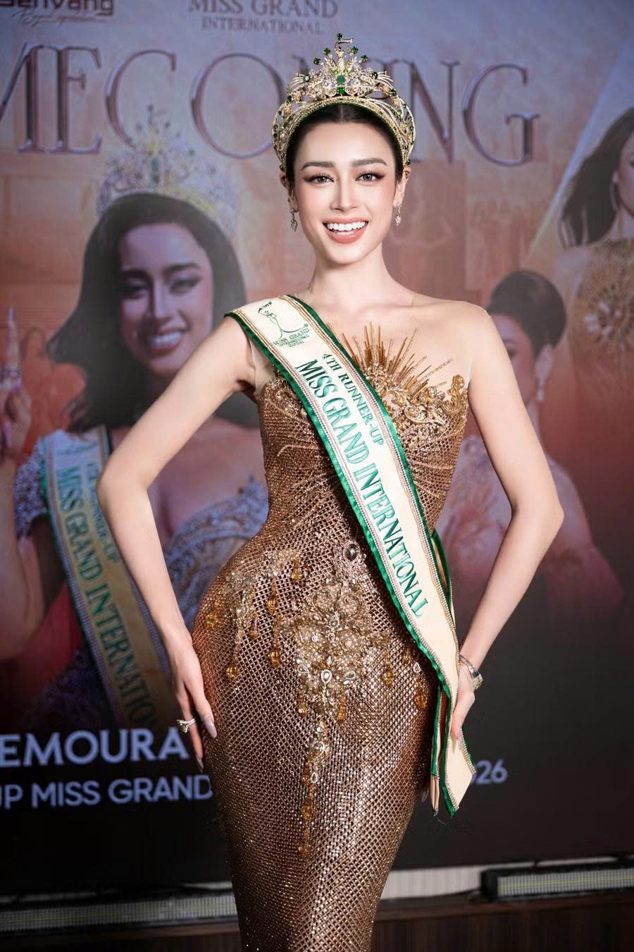 Emoura Phạm được chào đón nồng nhiệt sau thành tích Á hậu 4 Miss Grand International