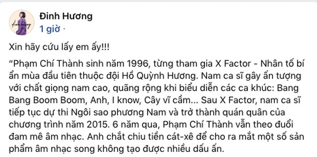 Học trò Hồ Quỳnh Hương nguy kịch, Hà Hồ và dàn sao Việt kêu gọi quyên góp