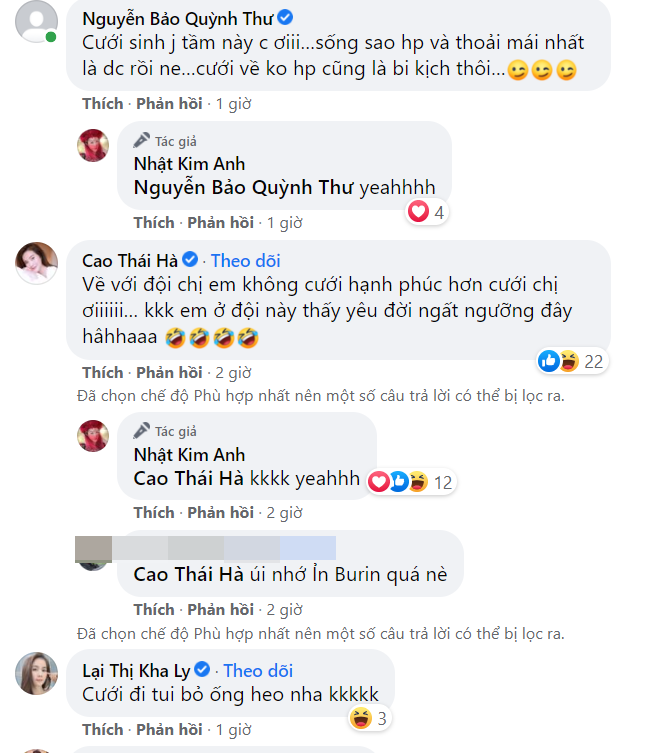 Nhật Kim Anh cảm thấy tủi thân vì ai đó cưới, dàn sao Việt nhắn gửi điều bất ngờ