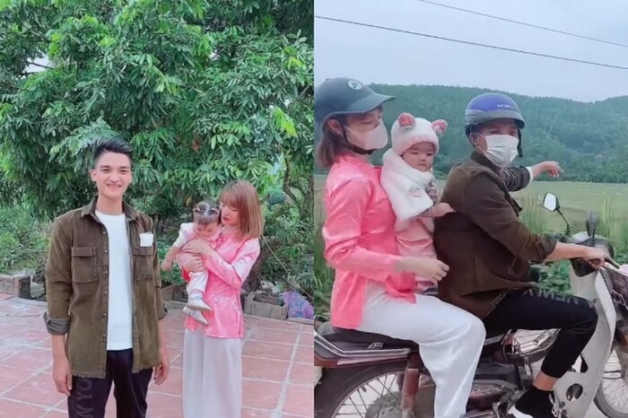 Giàu nứt vách nhưng Mạc Văn Khoa chỉ chạy xe máy cũ mua từ chục năm trước của bố để đưa vợ con đi chơi