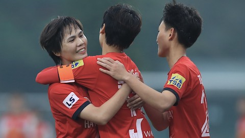 Lượt trận thứ 3 giải bóng đá nữ VĐQG 2021: Hà Nội Watabe vươn lên đầu bảng