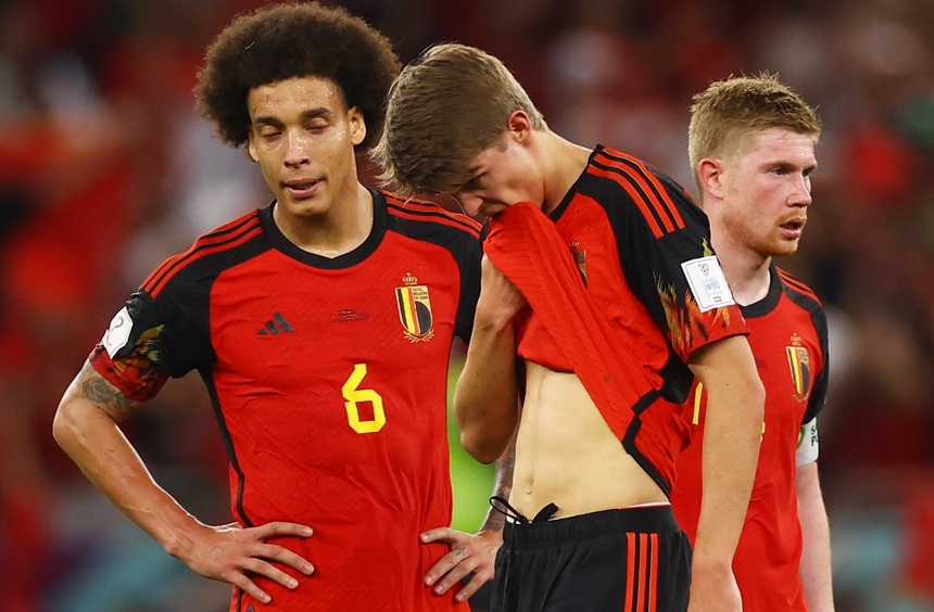 Phản ứng của HLV tuyển Bỉ sau trận thua trước Morocco