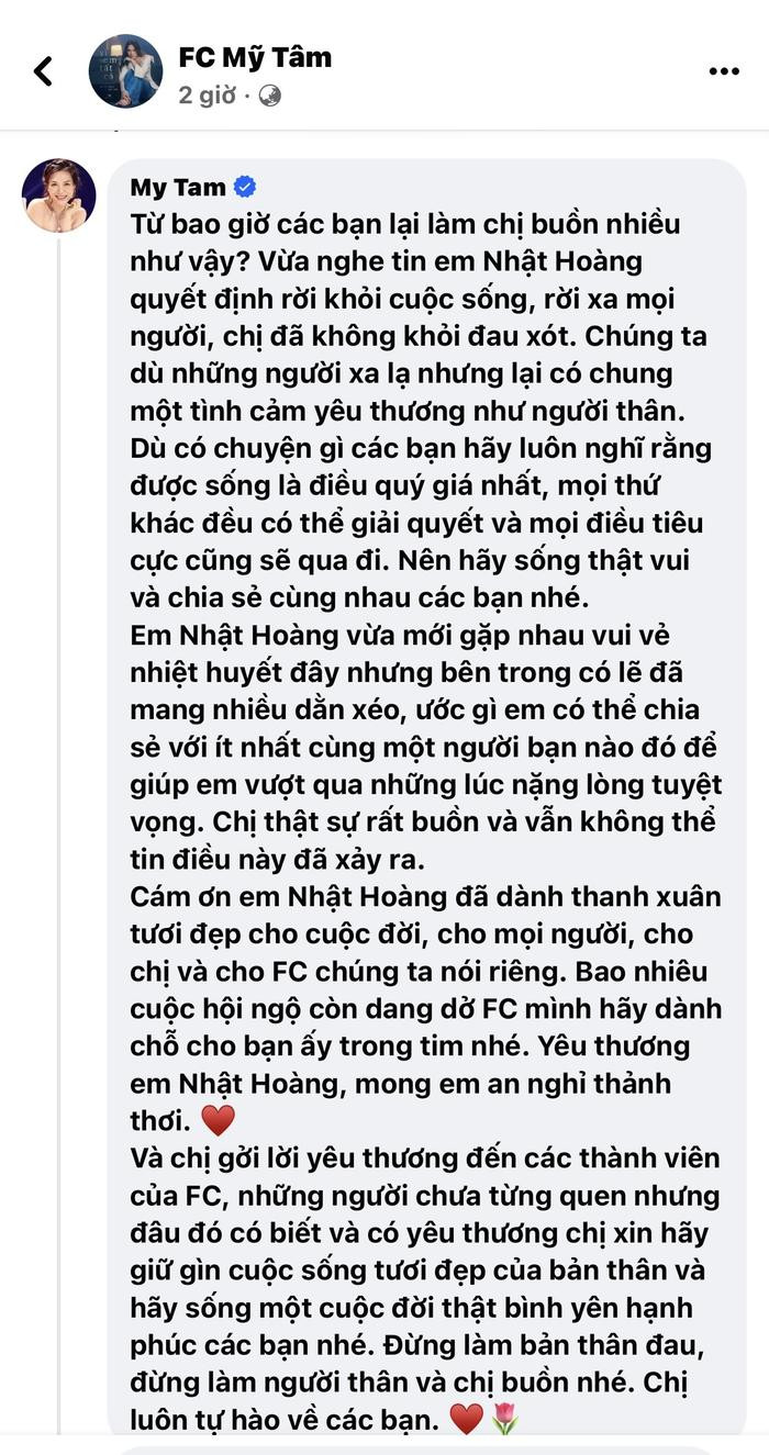 Mỹ Tâm đau lòng khi biết tin fan qua đời, làm việc ý nghĩa tưởng nhớ người quá cố