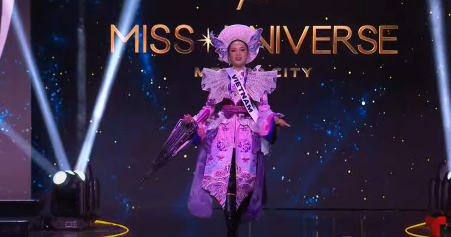 Xem Kỳ Duyên trình diễn trang phục dân tộc tại bán kết Miss Universe 2024