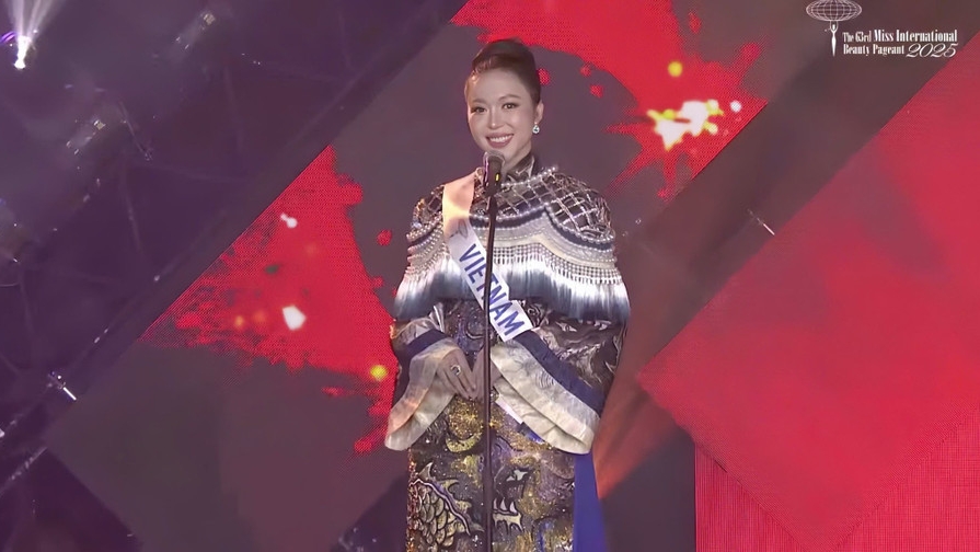 Phản ứng gây chú ý của Kiều Duy khi không thể lọt top 20 Miss International 2025