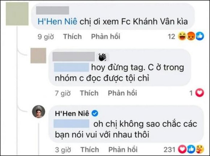 Phản ứng của Thuỳ Tiên, Kim Duyên, H'Hen Niê trong drama bị trưởng FC Khánh Vân bêu xấu