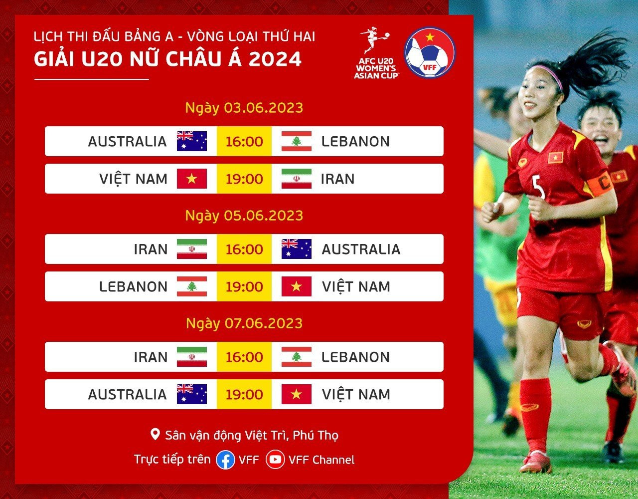 'U20 nữ Việt Nam sẵn sàng cho vòng loại U20 châu Á'