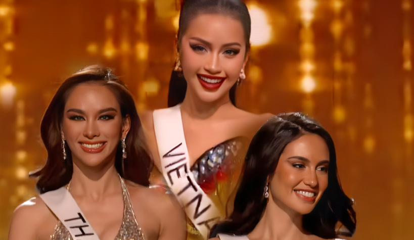 Ngọc Châu "tiễn bay" dàn mỹ nhân Châu Á với son đỏ, chiếm trọn hào quang tại bán kết Miss Universe