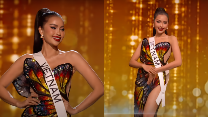 Ngọc Châu "tiễn bay" dàn mỹ nhân Châu Á với son đỏ, chiếm trọn hào quang tại bán kết Miss Universe