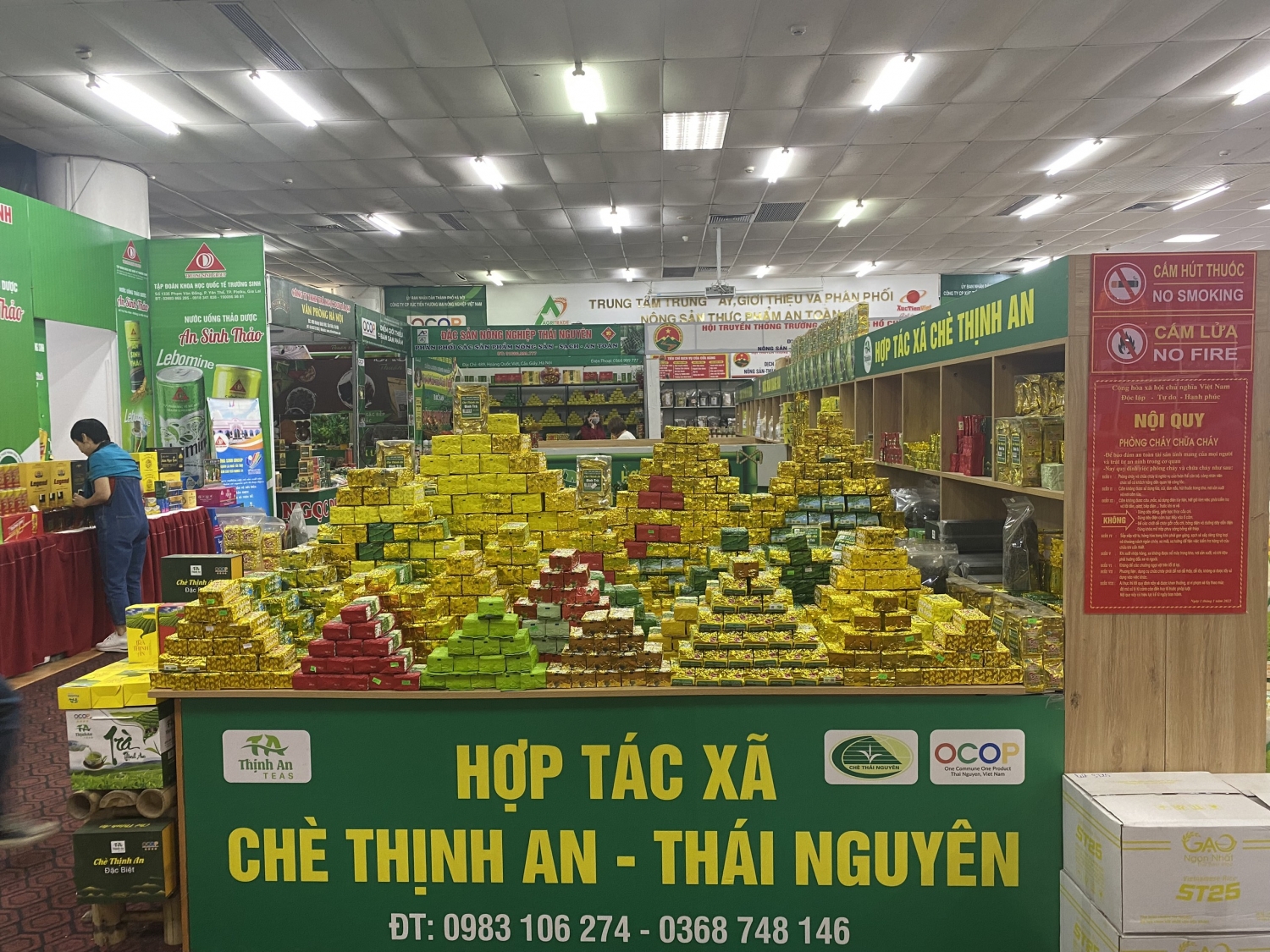 HTX Chè Thịnh An tham gia hội chợ làng nghề và sản phẩm OCOP, giới thiệu chè ngon từ vùng "đệ nhất chè Thái Nguyên"
