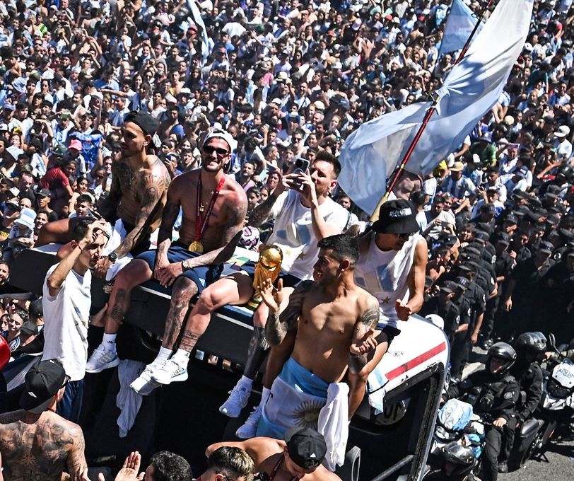 Hơn 4 triệu người dự lễ ăn mừng chức vô địch World Cup của Argentina