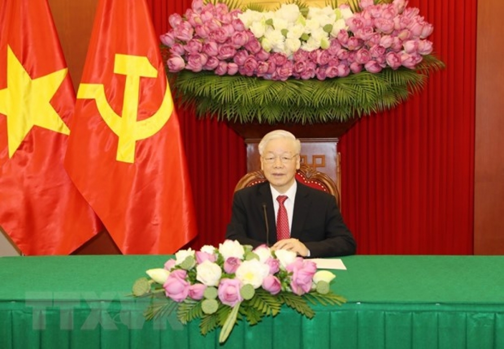 Tổng Bí thư hai nước Việt Nam, Trung Quốc trao đổi Thư chúc mừng năm mới