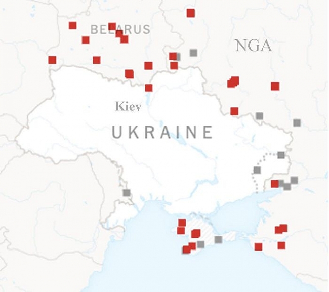 Ukraine cho biết 'bị tấn công từ Nga, Belarus và Crimea'