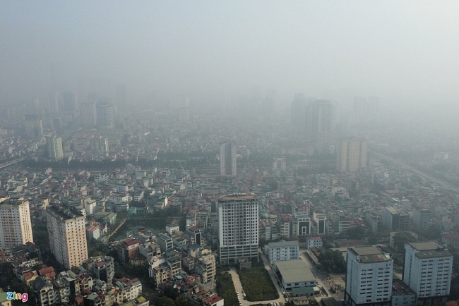Hà Nội mờ mịt khi chất lượng không khí ở nhóm kém nhất thế giới
