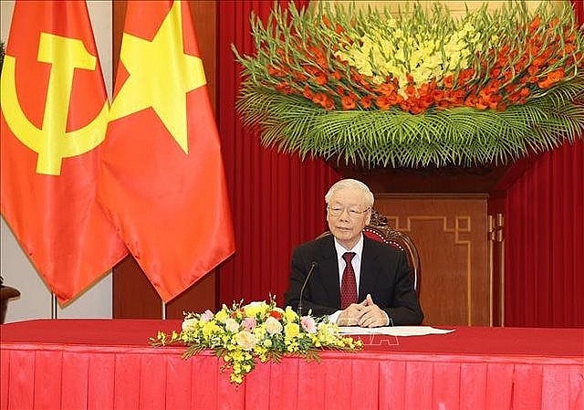 Tổng Bí thư Nguyễn Phú Trọng điện đàm với Thủ tướng Đức Olaf Scholz