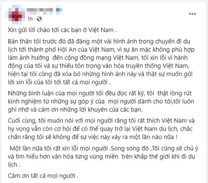 Vừa xin lỗi trên Facebook, cô gái Malaysia sang Instagram đăng ảnh gợi cảm khác chụp ở Hội An gây xôn xao