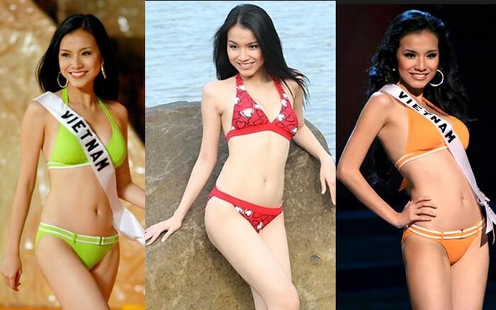 4 Hoa hậu Ho&agrave;n vũ Việt Nam thời c&ograve;n thi thố, diện bikini body ai 'đỉnh' nhất? Ảnh 2