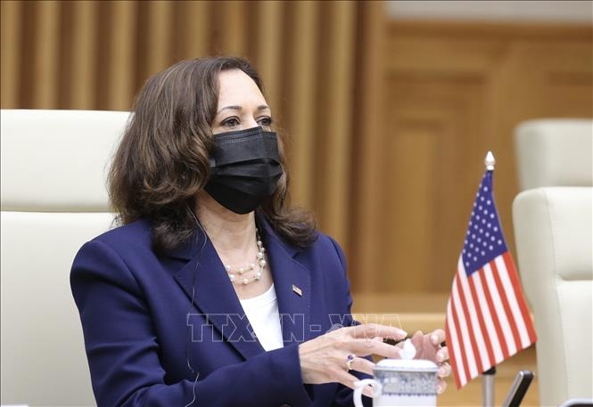 Thủ tướng Chính phủ Phạm Minh Chính tiếp Phó Tổng thống Hoa Kỳ Kamala Harris