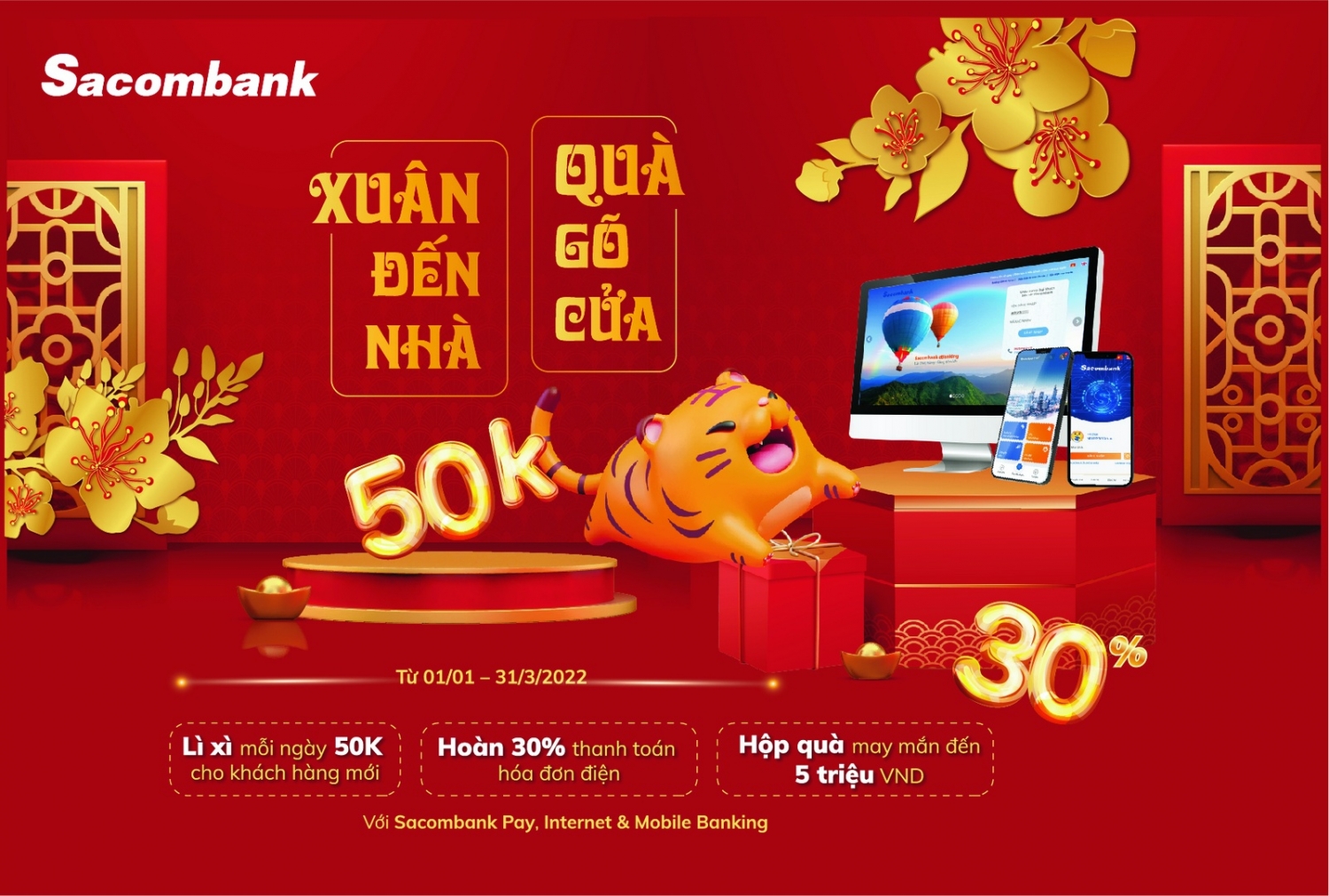 Tin ngân hàng ngày 3/1/2022: Ngân hàng Bản Việt miễn phí toàn bộ giao dịch trên kênh ngân hàng số