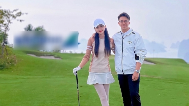 Hương Giang - Matt Liu với những khoảnh khắc tình tứ trên sân golf