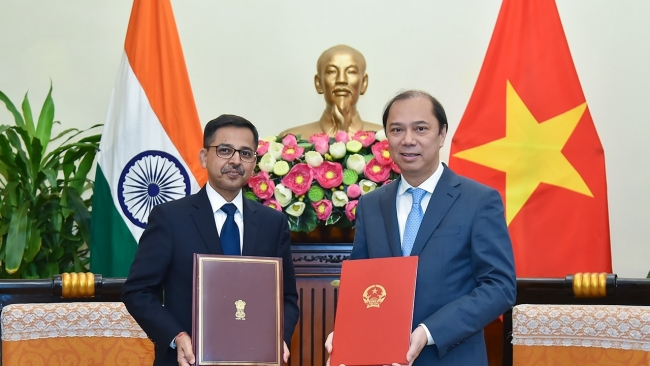 Việt Nam - Ấn Độ trao đổi thư mừng nhân dịp kỷ niệm 50 năm ngày thiết lập quan hệ ngoại giao