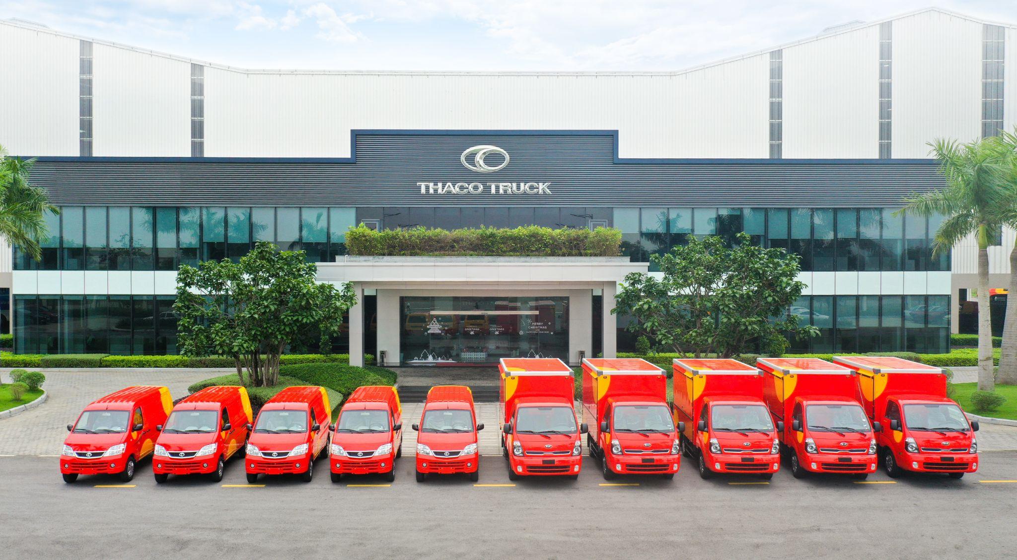Thaco Auto bàn giao lô 170 xe cho Công ty Pinnow Việt Nam