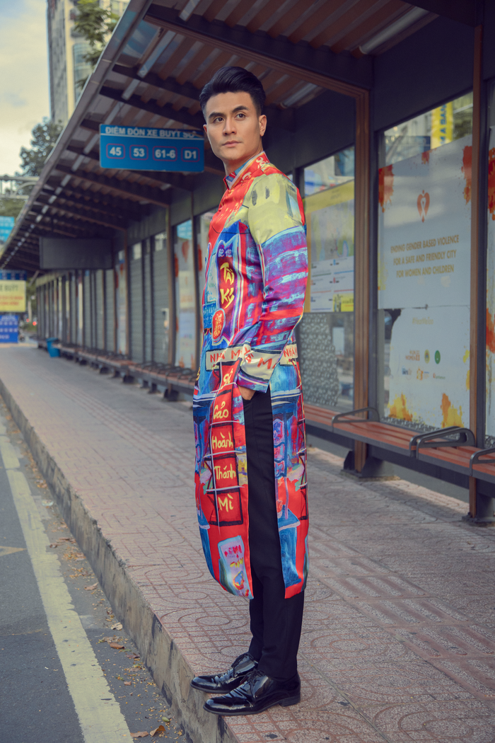 Vĩnh Thụy pose dáng chuẩn siêu mẫu, điển trai 'không đối thủ' với áo dài