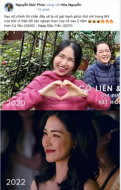 Khoảnh khắc Hòa Minzy "đốn tim" người hâm mộ trong MV của Đức Phúc
