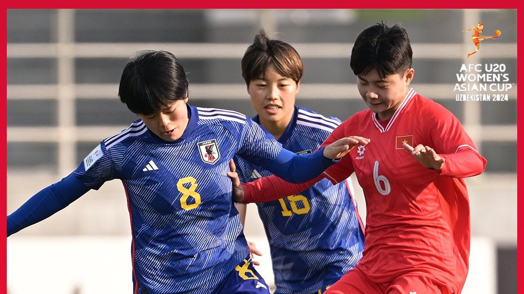 U20 nữ Việt Nam thua trắng 10 bàn trước U20 nữ Nhật Bản
